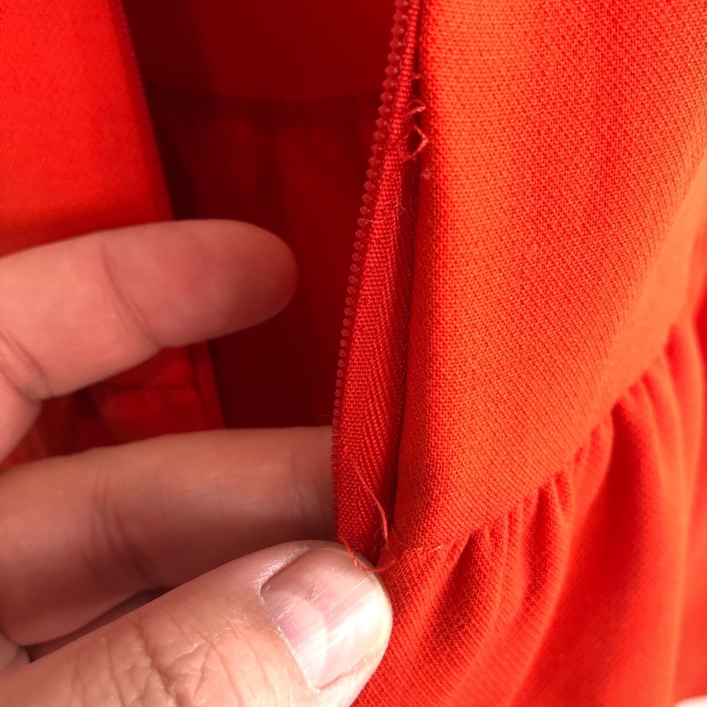 Trina Turk Orange Peplum Tank Top - Picture 8 of 8